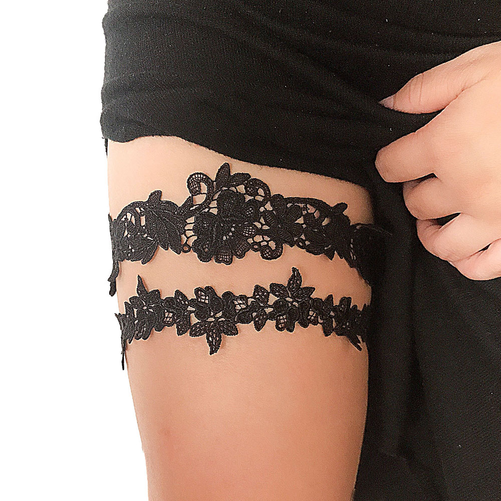 K02 moda macia sexy renda liga - Garter Belt Set avaliação e preço