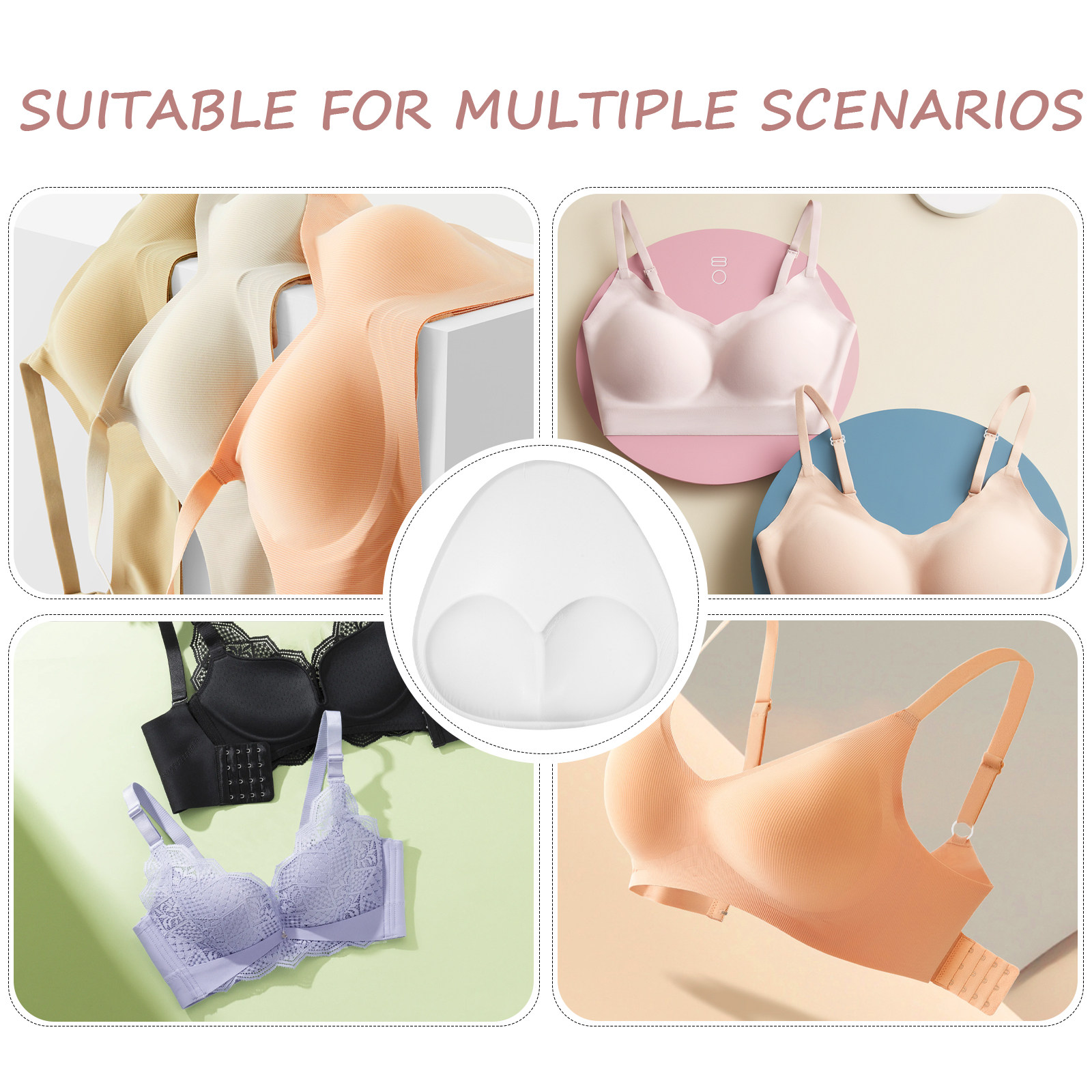 1 Par de Almofadas de Silicone - Push Up Bra Padded avaliação e preço